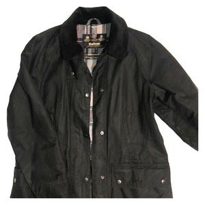 Barbour Beadnell Classic Wax Jacket Black (Size 6)